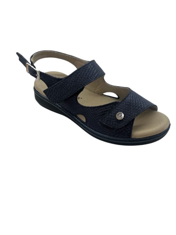 Sandalia de mujer velcro azul - Imagen 2