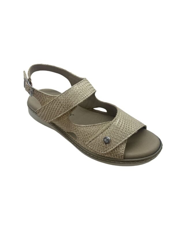 Sandalia de mujer velcro azul - Imagen 3